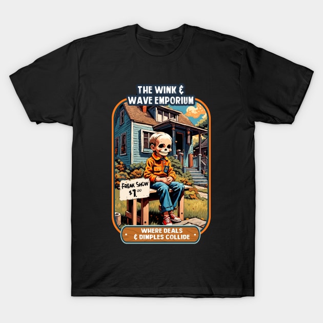 The Wink & Wave Emporium T-Shirt by theDarkarts